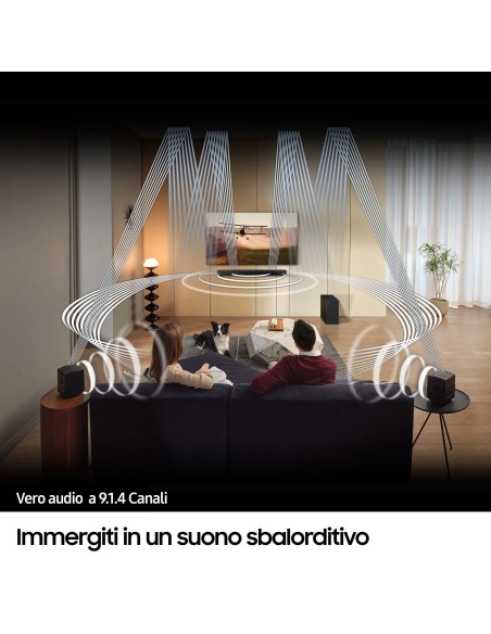 Samsung Soundbar HW-Q930C ZF Serie Q, 17 speaker, Wireless Dolby Atmos, Audio a 9.1.4 canali, Q-Simphony, Compatibile con Alexa