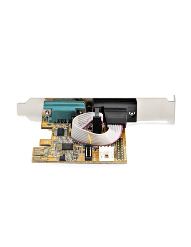StarTech.com Scheda seriale PCI Express a due porte - Scheda di interfaccia seriale da PCIe a 2x RS232 (DB9)- Scheda PCIe con