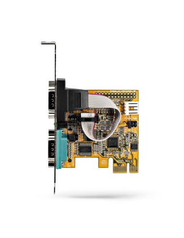 StarTech.com Scheda seriale PCI Express a due porte - Scheda di interfaccia seriale da PCIe a 2x RS232 (DB9)- Scheda PCIe con
