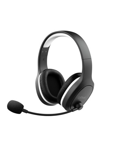 Trust GXT 391 Thian Auricolare Con cavo e senza cavo A Padiglione Giocare USB tipo-C Nero, Bianco