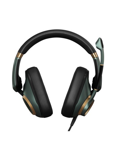 EPOS H6PRO Closed Auricolare Cablato A Padiglione Giocare Nero, Oro, Verde