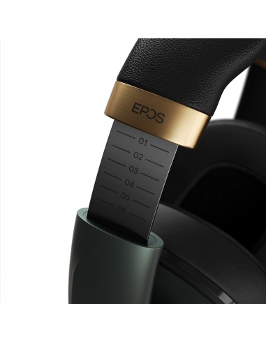EPOS H6PRO Closed Auricolare Cablato A Padiglione Giocare Nero, Oro, Verde