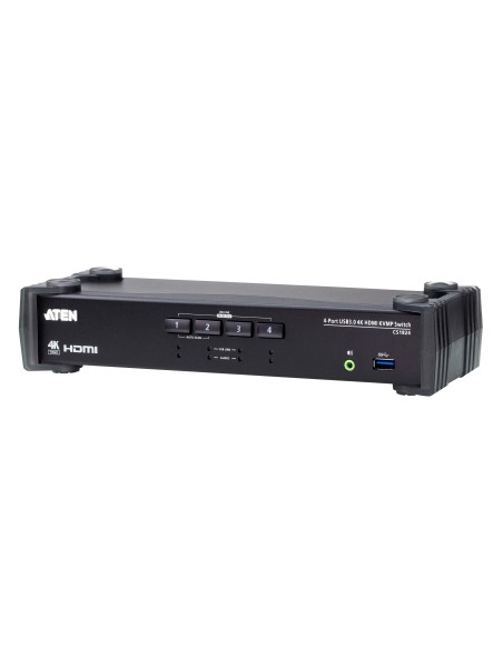 ATEN Switch USB 3.0 4K HDMI KVMP™ a 4 porte con Modalità mixer audio