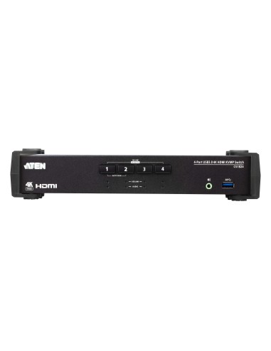 ATEN Switch USB 3.0 4K HDMI KVMP™ a 4 porte con Modalità mixer audio