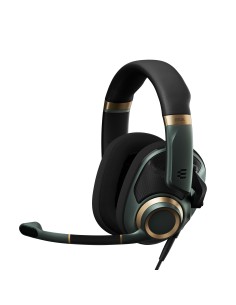 EPOS H6PRO Open Auricolare Cablato A Padiglione Giocare Nero, Oro, Verde