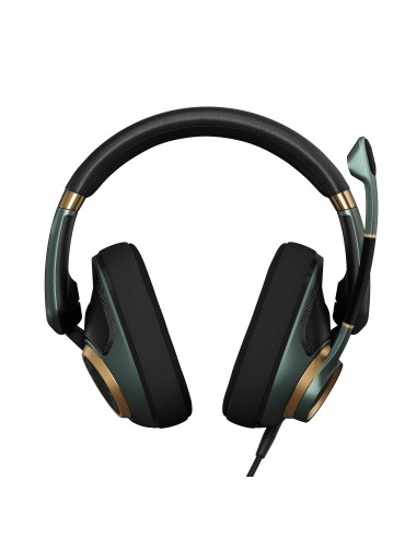 EPOS H6PRO Open Auricolare Cablato A Padiglione Giocare Nero, Oro, Verde