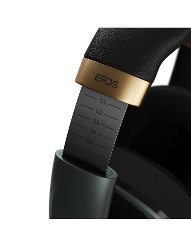 EPOS H6PRO Open Auricolare Cablato A Padiglione Giocare Nero, Oro, Verde