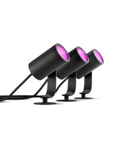 Philips Hue White and Color ambiance Lily Farett Smart per Esterni Antracite in Alluminio Kit Base Basso voltaggio