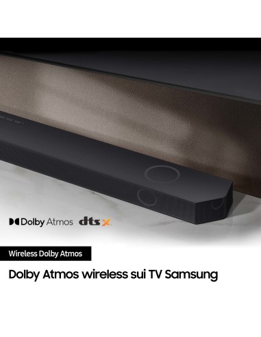 Samsung Soundbar HW-Q800C ZF Serie Q, 11 speaker, Wireless Dolby Atmos, Audio a 5.1.2 canali, Q-Simphony, Compatibile con Alexa