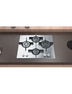 Hotpoint FTGHL 641 D IX HA Acciaio inossidabile Da incasso 60 cm Gas 4 Fornello(i) 2