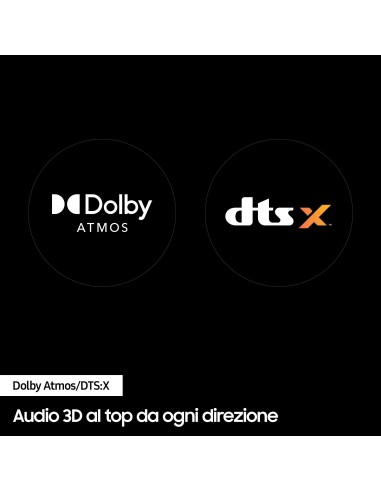 Samsung Soundbar HW-Q600C ZF Serie Q, 9 speaker, Wireless Dolby Atmos, Audio a 3.1.2 canali, Q-Simphony, Compatibile con Alexa