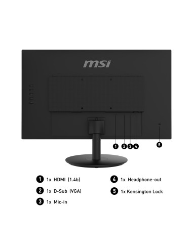 MSI Pro MP242 60,5 cm (23.8") 1920 x 1080 Pixel Full HD LCD Nero