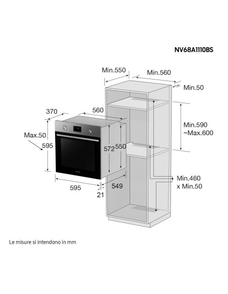 Samsung Forno Single Fan NV68A1110BS