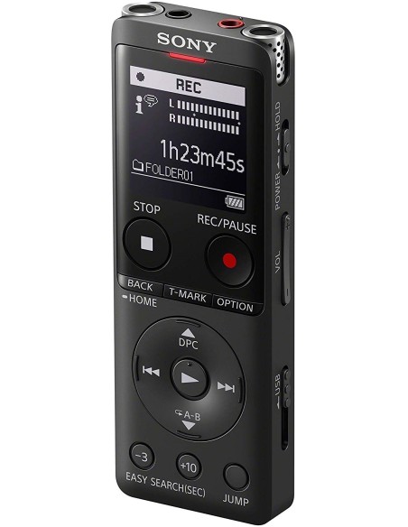 Sony ICD-UX570 Memoria interna e scheda di memoria Nero