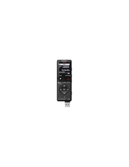 Sony ICD-UX570 Memoria interna e scheda di memoria Nero