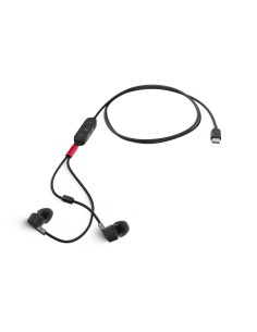 Lenovo 4XD1C99220 cuffia e auricolare Cablato In-ear Musica Giornaliera USB tipo-C Nero