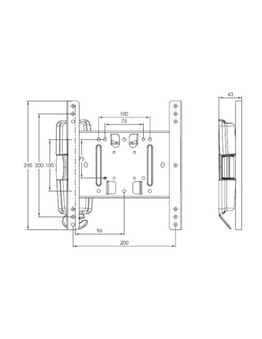 Multibrackets 5071 Supporto per display espositivi 81,3 cm (32") Nero