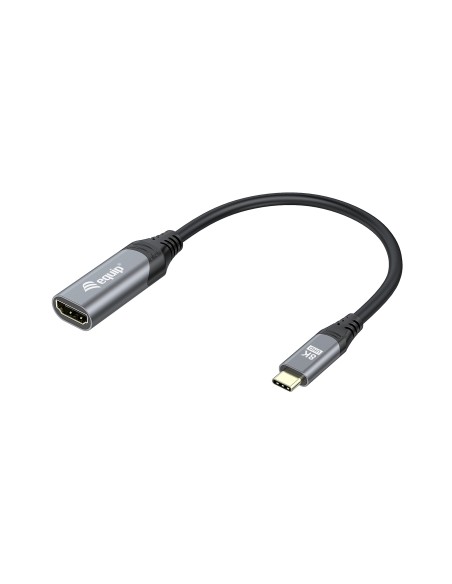 Equip 133492 cavo e adattatore video 0,15 m USB tipo-C HDMI Nero, Grigio