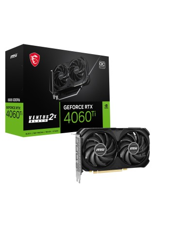 MSI GeForce RTX 4060 Ti VENTUS 2X BLACK 8G OC NVIDIA 8 GB GDDR6