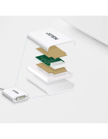 ATEN Adattatore da DisplayPort a DVI