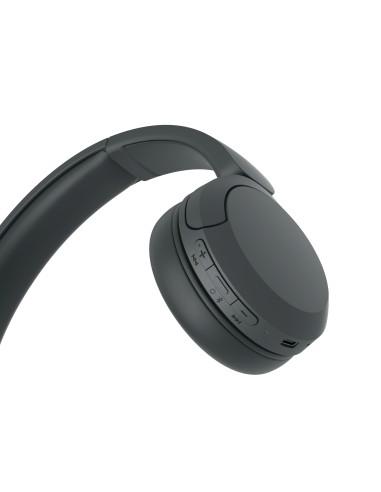 Sony Cuffie Bluetooth wireless WH-CH520 - Durata della batteria fino a 50 ore con ricarica rapida, stile on-ear - Nero