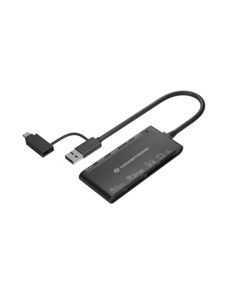 Conceptronic StreamVault BIAN03B lettore di schede USB 3.2 Gen 1 (3.1 Gen 1) Type-A Nero
