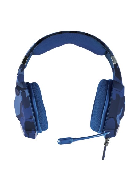 Trust GXT 322B Carus Auricolare Cablato A Padiglione Giocare Nero, Blu