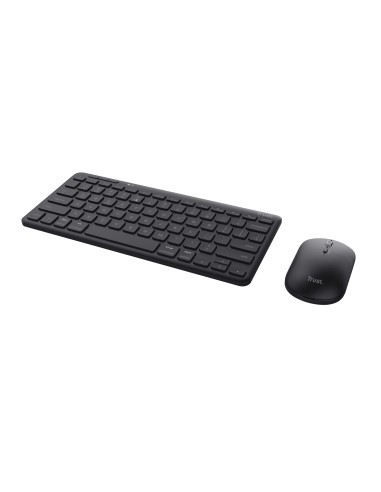 Trust Lyra tastiera Mouse incluso RF senza fili + Bluetooth QWERTY Italiano Nero