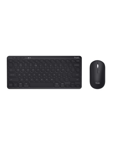 Trust Lyra tastiera Mouse incluso RF senza fili + Bluetooth QWERTY Italiano Nero