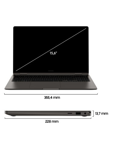 Samsung Galaxy Book3 360 15.6" Laptop i7 16GB 512GB Windows 11 Pro Graphite