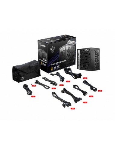 MSI MPG A850G PCIE5 alimentatore per computer 850 W 24-pin ATX ATX Nero