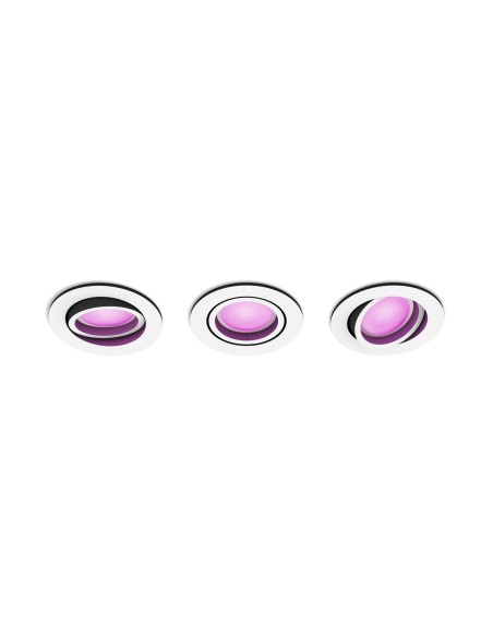 Philips Hue White and Color ambiance Centura Faretto Smart ad incasso rotondo Bianco 3 pack