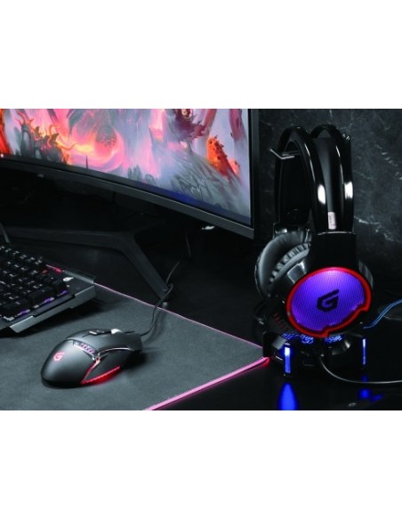 Conceptronic ATHAN U1 Auricolare Cablato A Padiglione Giocare USB tipo A Nero