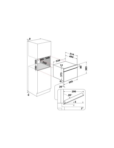 Whirlpool AMW 730 IX Da incasso Microonde con grill 31 L 1000 W Acciaio inossidabile