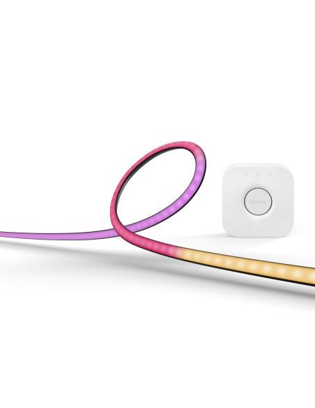 Philips Hue White and Color Ambiance Lightstrip Gradient per PC 32 -34" Starter kit + Hue Bridge