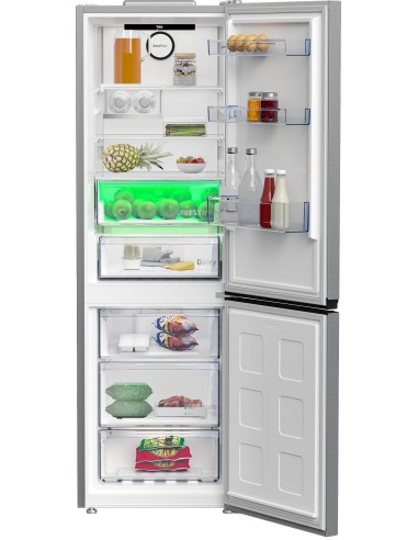 Beko B5RCNE366HXB frigorifero con congelatore Libera installazione 316 L C Grigio