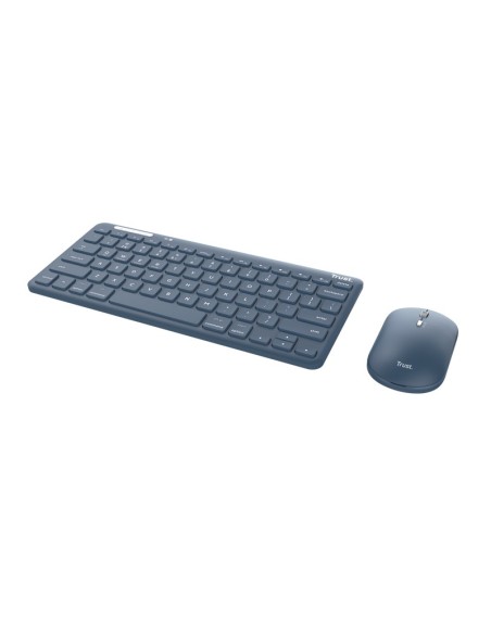 Trust Lyra tastiera Mouse incluso RF senza fili + Bluetooth QWERTY Italiano Blu