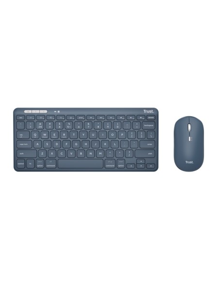 Trust Lyra tastiera Mouse incluso RF senza fili + Bluetooth QWERTY Italiano Blu