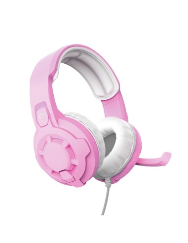 Trust GXT 411P Radius Auricolare Cablato A Padiglione Rosa, Bianco