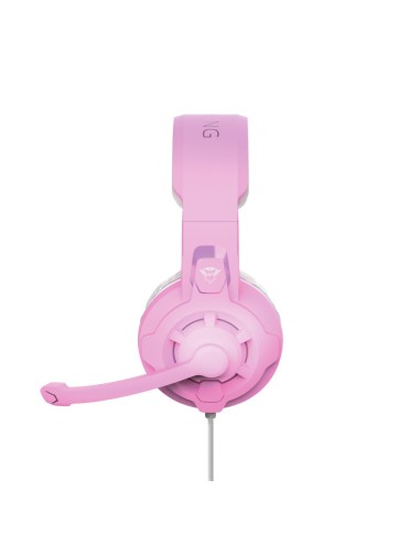 Trust GXT 411P Radius Auricolare Cablato A Padiglione Rosa, Bianco