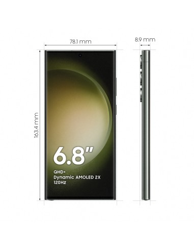 Samsung Galaxy S23 Ultra Display 6.8'' Dynamic AMOLED 2X, Fotocamera 200MP, RAM 8GB, 256GB, 5.000 mAh, Green