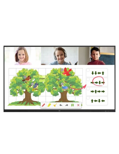 LG 75TR3DJ-B lavagna interattiva 190,5 cm (75") 3840 x 2160 Pixel Touch screen Nero