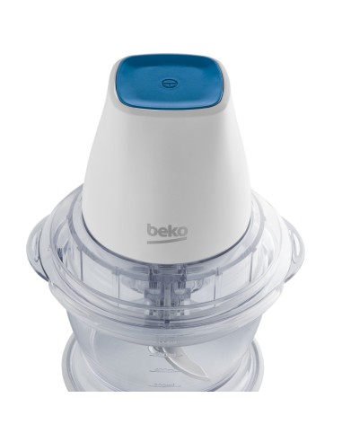 Beko CHP5550W tritaverdure elettrico 0,75 L 550 W Blu, Trasparente, Bianco