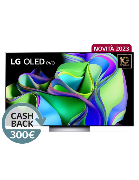LG OLED evo 65'' Serie C3 OLED65C34LA, TV 4K, 4 HDMI, SMART TV 2023