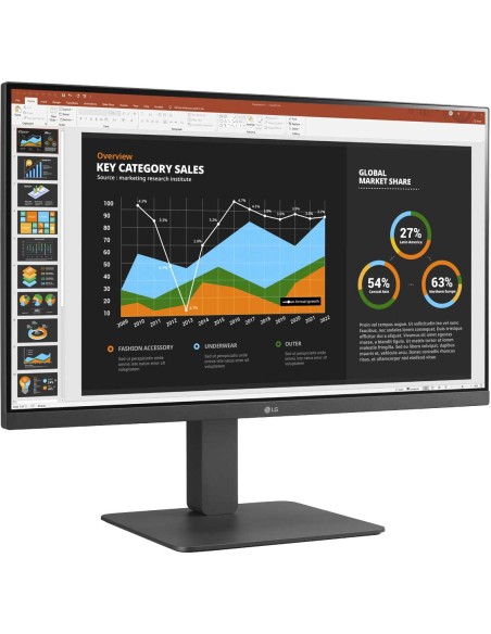 LG MONITOR 27BR650B-C.AEU 68,6 cm (27") 1920 x 1080 Pixel Full HD LED Grigio