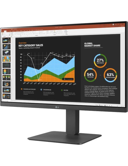 LG MONITOR 27BR650B-C.AEU 68,6 cm (27") 1920 x 1080 Pixel Full HD LED Grigio