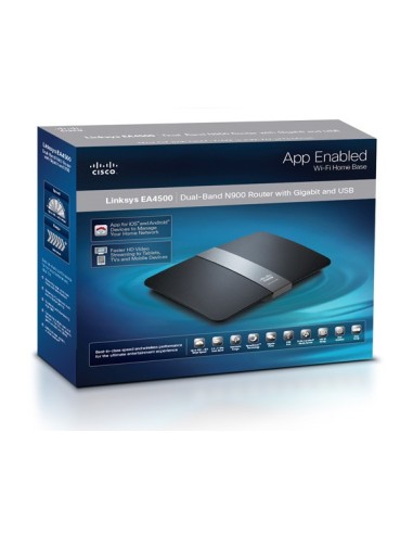 Linksys EA4500 router wireless Gigabit Ethernet Nero