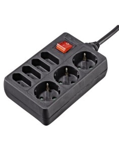 Hama 00108868 prolunghe e multiple 1,4 m 7 presa(e) AC Interno Nero