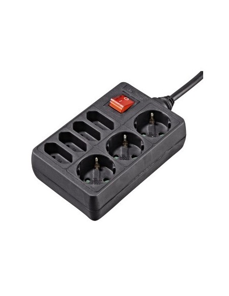 Hama 00108868 prolunghe e multiple 1,4 m 7 presa(e) AC Interno Nero
