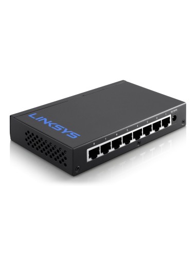 Linksys LGS108 Non gestito Gigabit Ethernet (10 100 1000) Nero